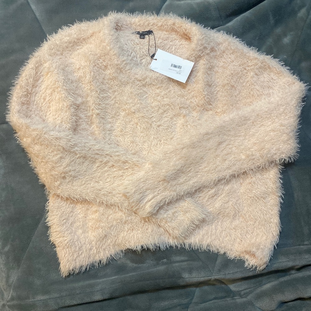 Pink Sweater Crop Top